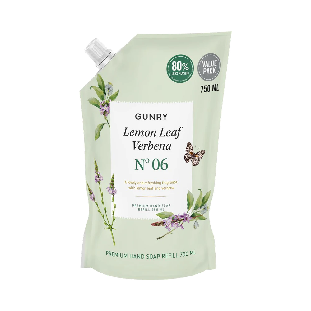 Gunry Classic Botanica Lemon Verbena Refill flytande tvål 750 ml