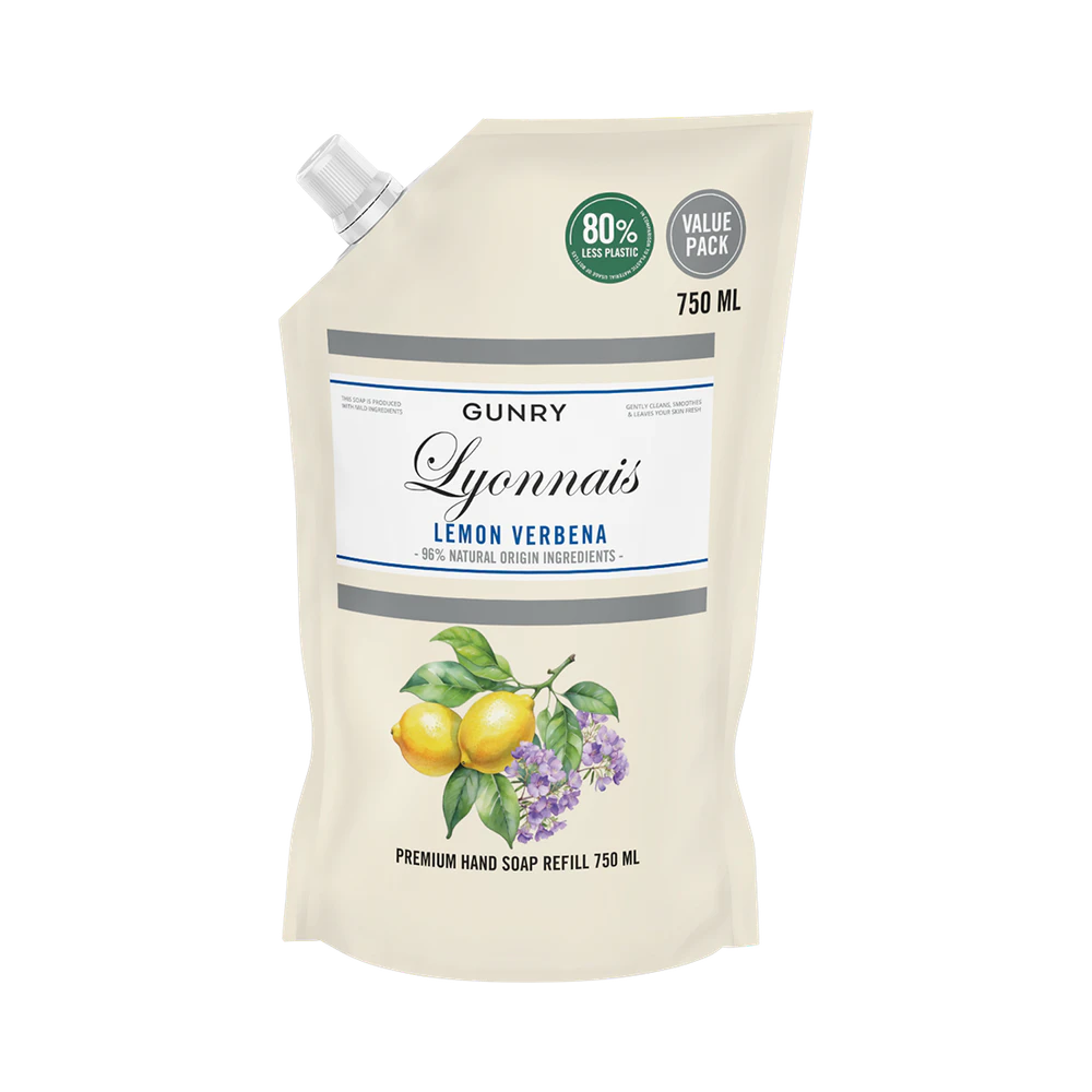 Gunry Premium Refill Lemon Verbena flytande tvål 750 ml