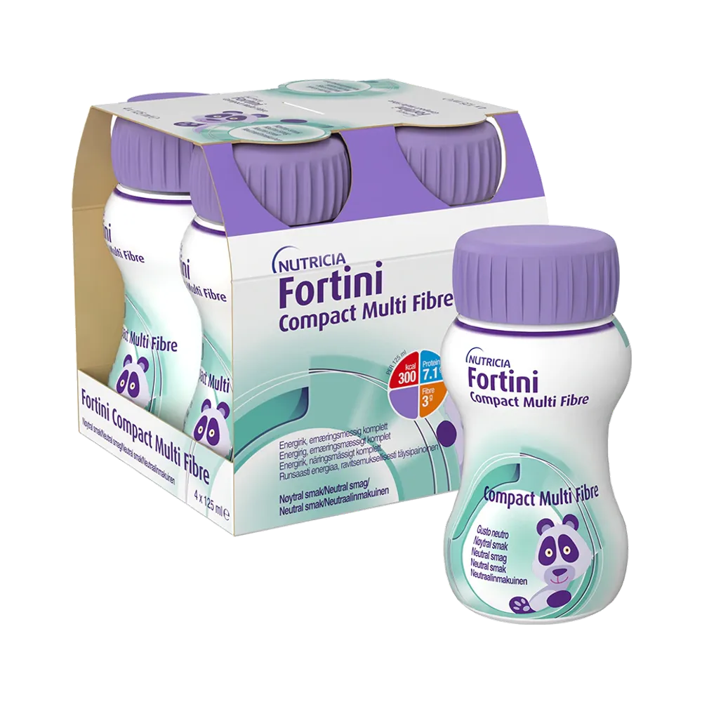 Fortini Compact Multi Fibre Neutral näringsdryck 4×125 ml
