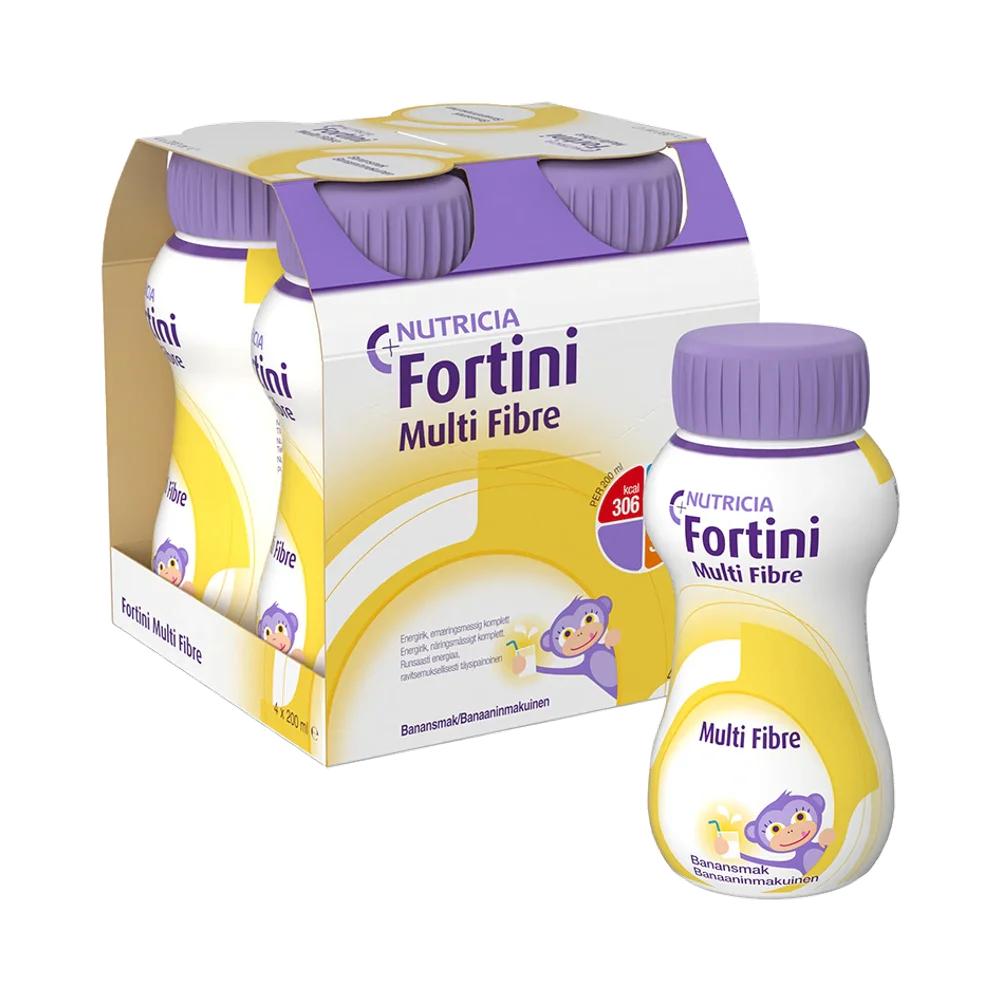 Fortini Multi Fibre Banan näringsdryck 4 x 200 ml