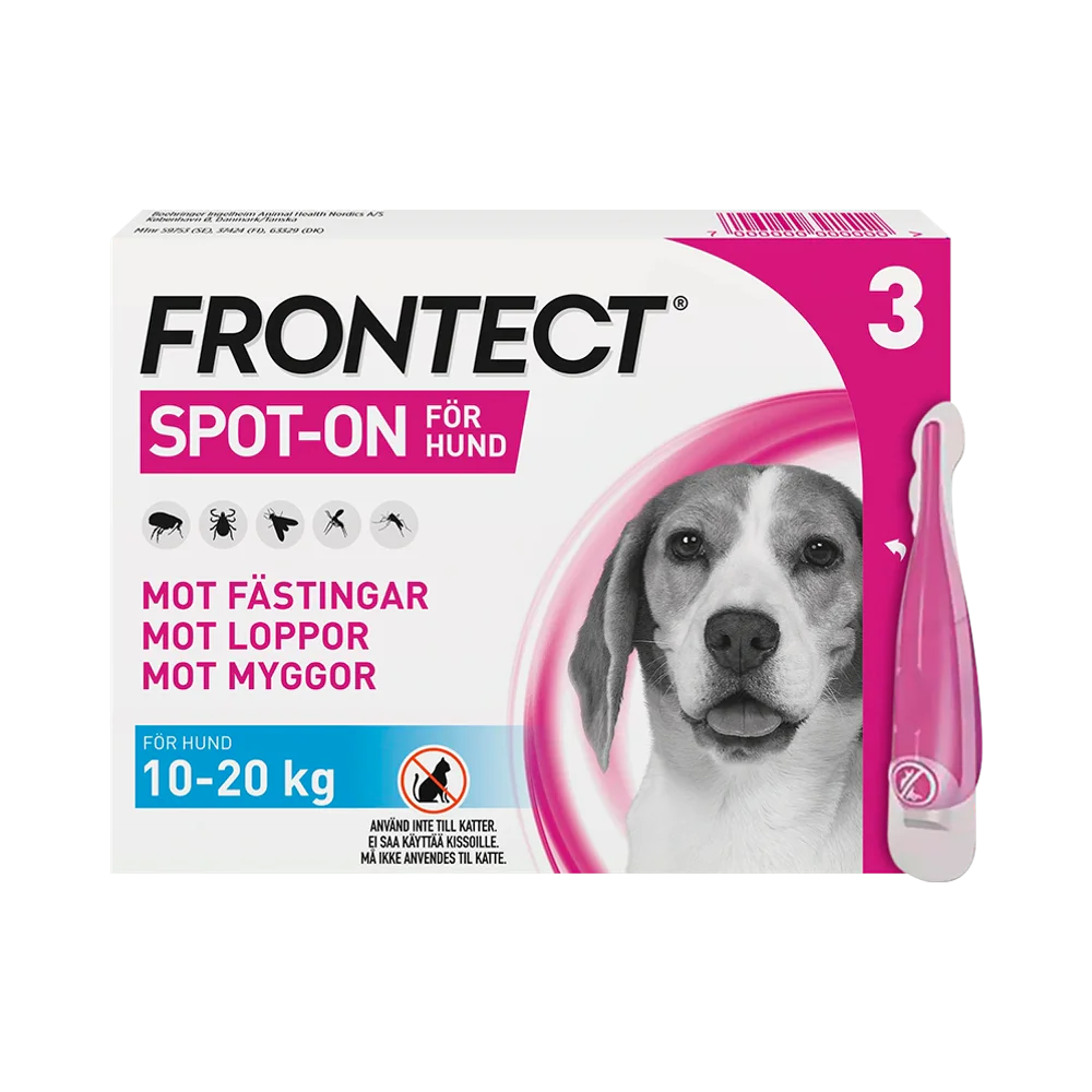 Frontect 10-20 kg spot-on, lösning 3 x 2 ml