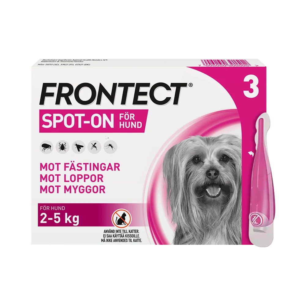 Frontect 2-5 kg spot-on, lösning 3 X 0,5 ml