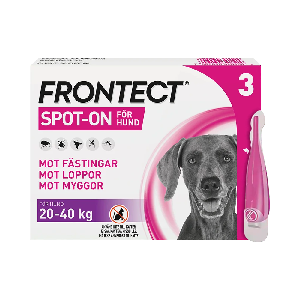 Frontect 20-40 kg spot-on, lösning 3 X 4 ml