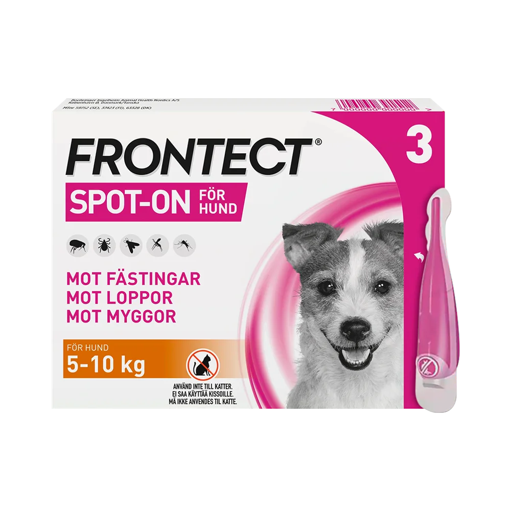 Frontect 5-10 kg spot-on, lösning 3 x 1 ml