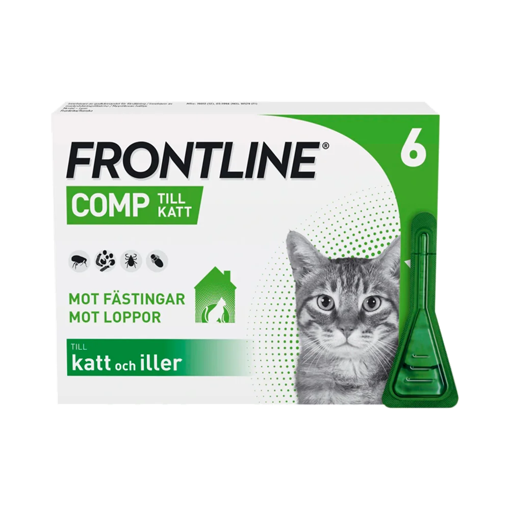 Frontline Comp för katt 50 mg/60 mg spot-on lösning 6 x 0,5 ml