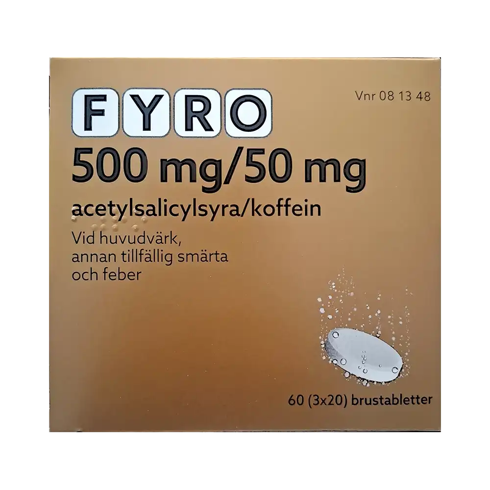 Fyro 500 mg/50 mg 3 X 20 brustabletter