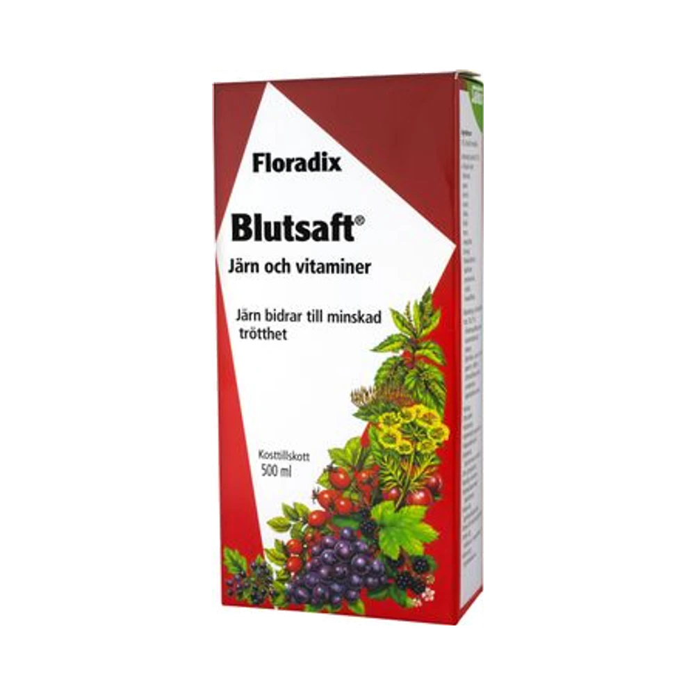 Salus Floradix Blutsaft flytande järntillskott 500 ml