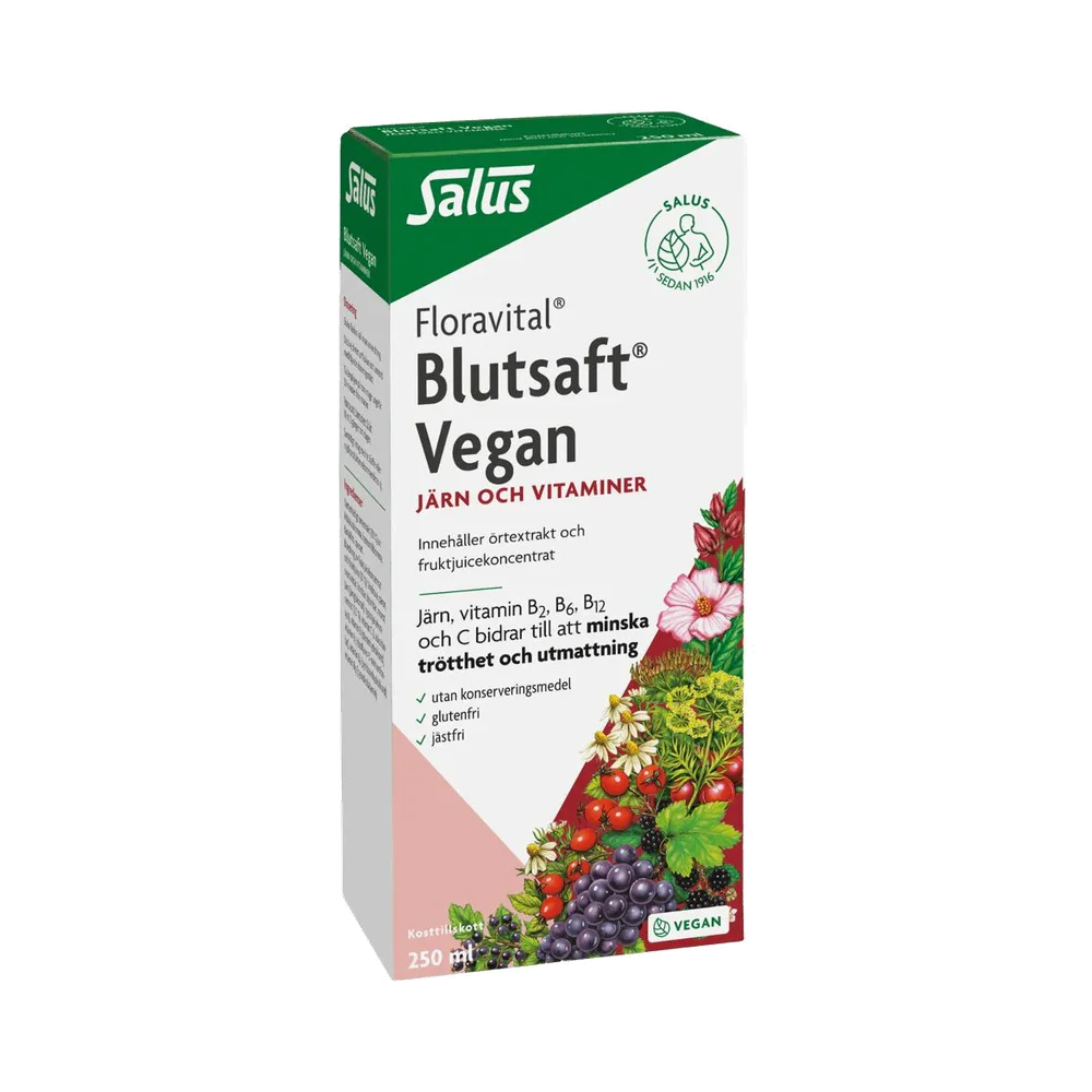Blutsaft Vegan flytande kosttillskott 250 ml