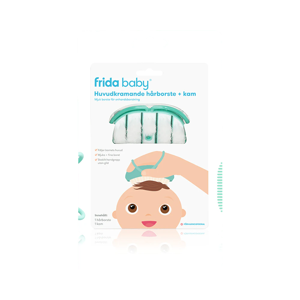Frida Baby Huvudkramande hårborste och kam set 1 st