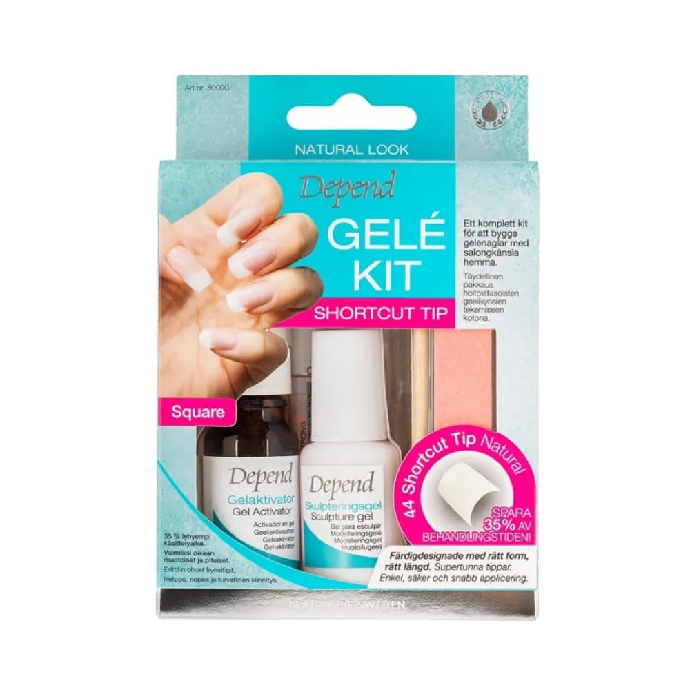 Depend Natural Look Shortcut Tip gelénagelkit 1 st
