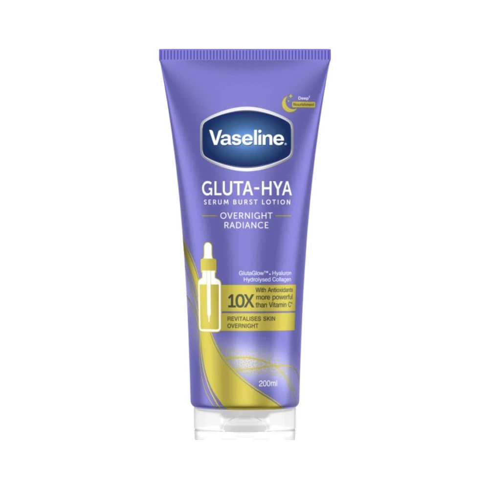 Vaseline Gluta-Hya Serum Burst Overnight Radiance lotion 200 ml