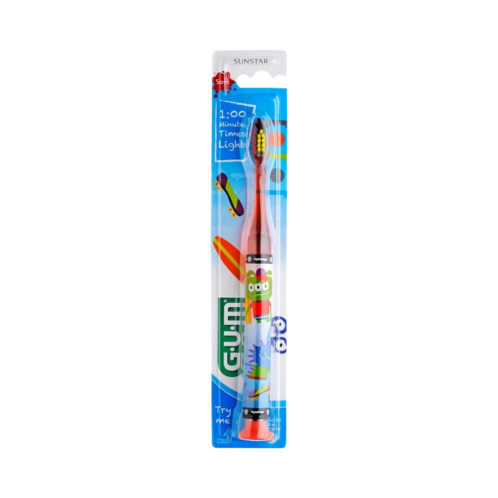 GUM Junior Monster Light-Up 6+ år tandborste 1 st