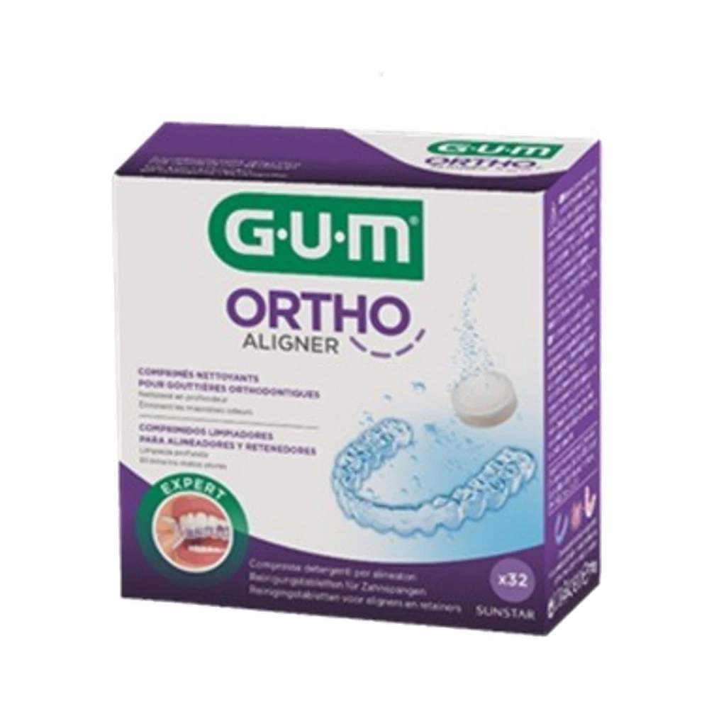 GUM Ortho Aligners tandrengöringstabletter 32 st