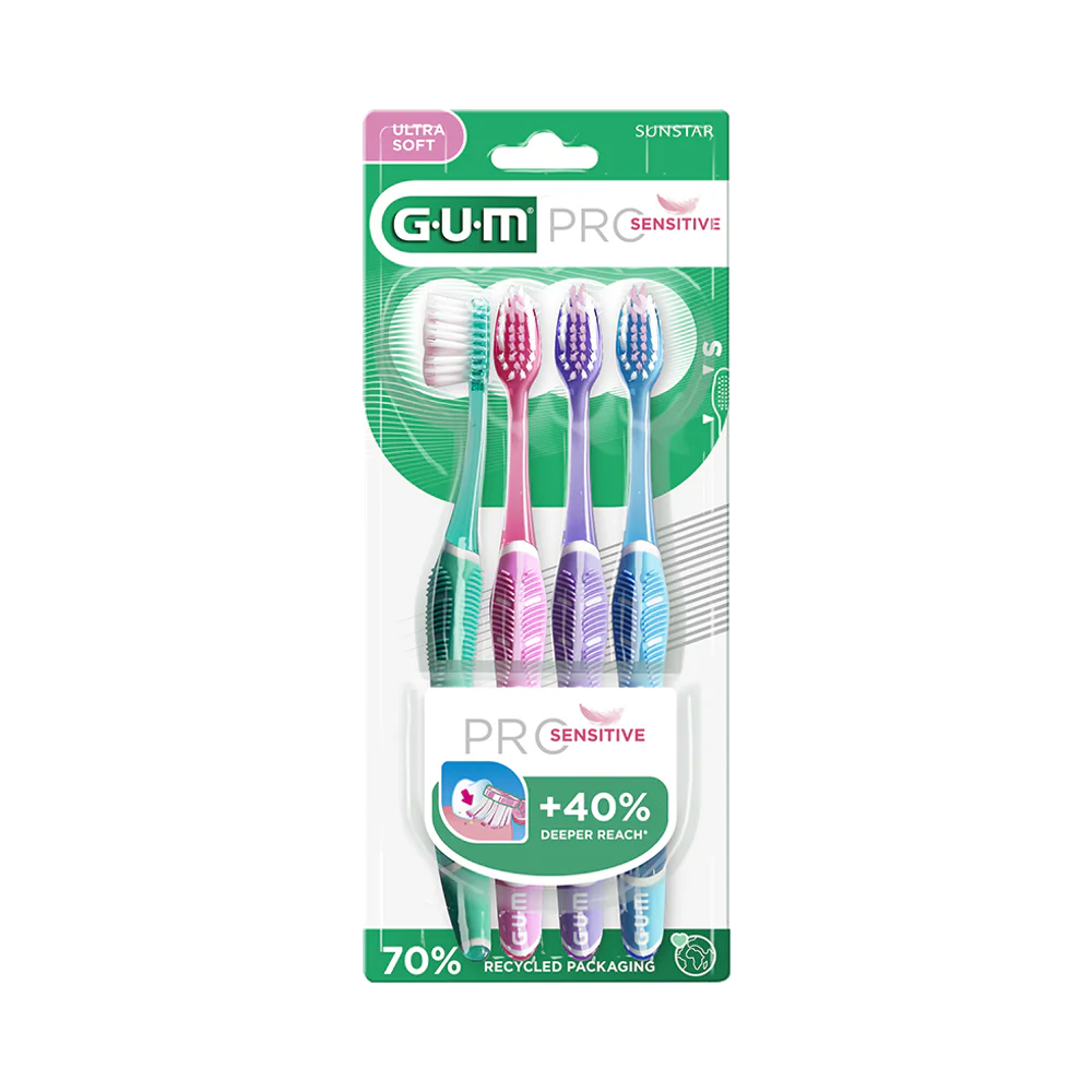 Gum SensiVital extra mjuk tandborste 4 st
