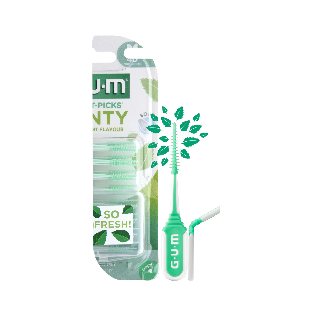 Gum SOFT-PICKS MINTY Medium tandpetare 40 st