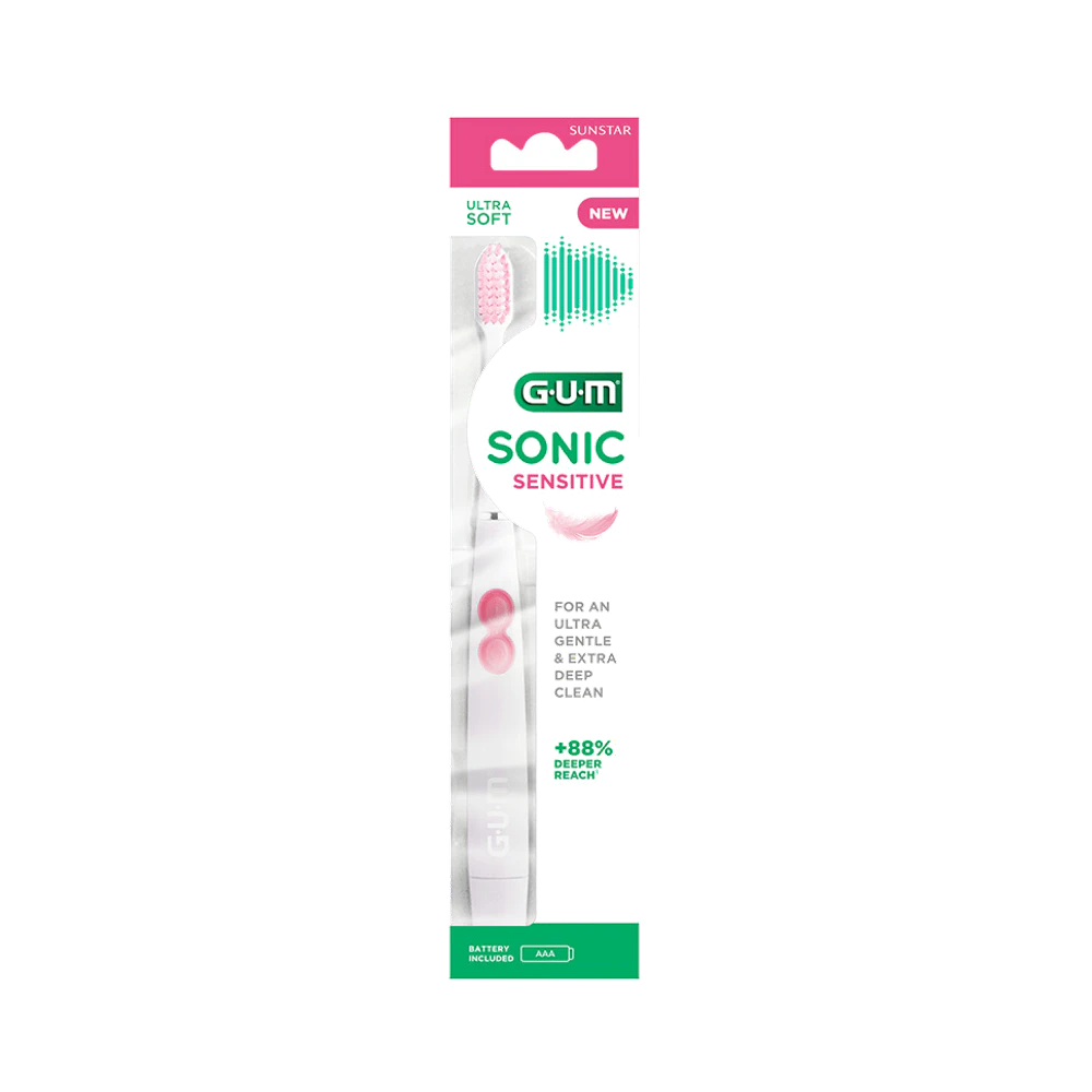 GUM Sonic Sensitive batteritandborste 1 st