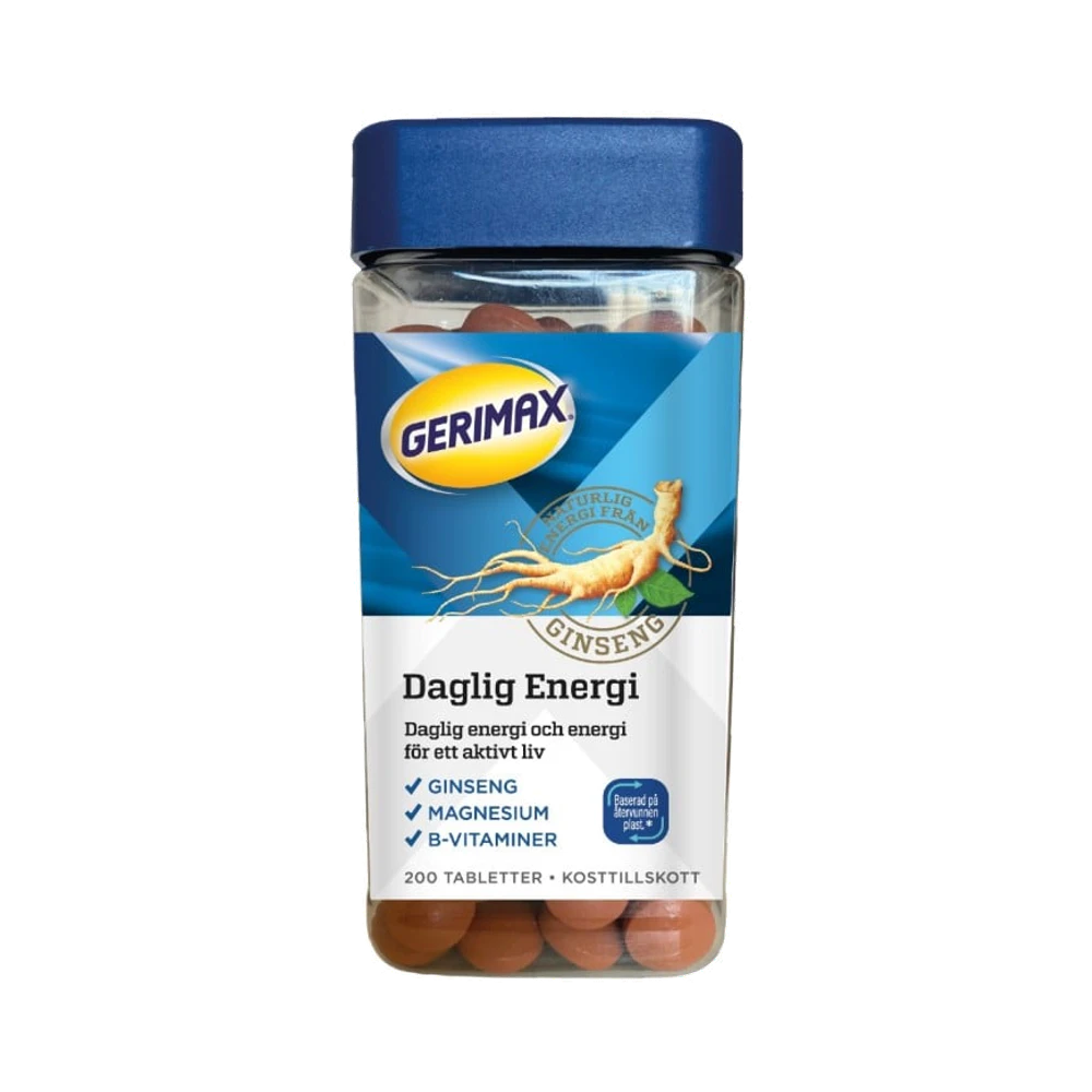 Gerimax Daglig Energi 200 tabletter