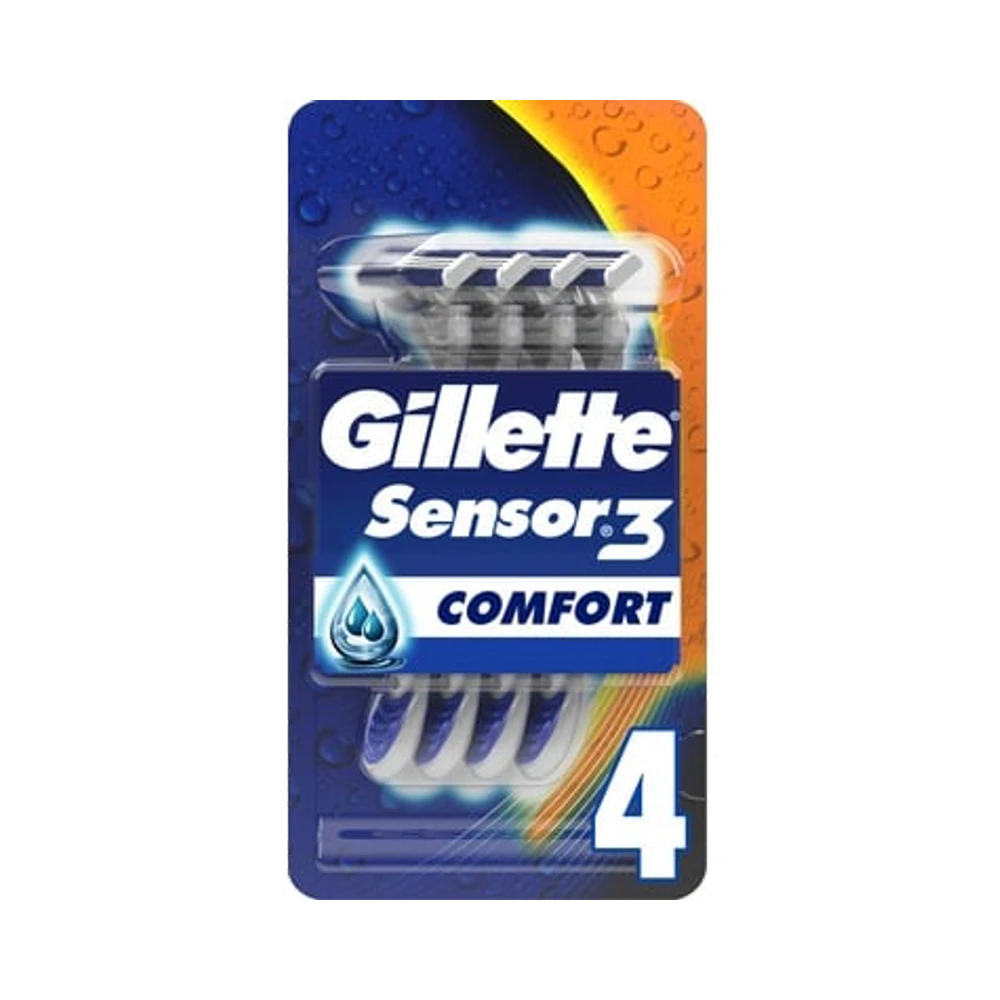 Gillette Sensor3 Comfort engångsrakhyvlar 4 st
