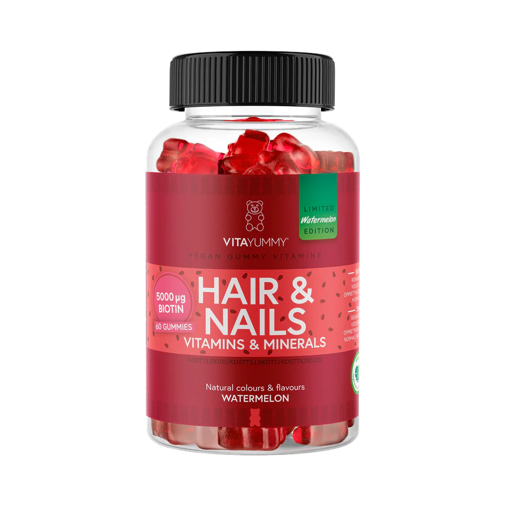 VitaYummy Hair & Nails (Watermelon) gummies 60 st