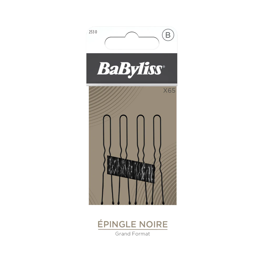 BaByliss Svart U-form hårnålar 65 st
