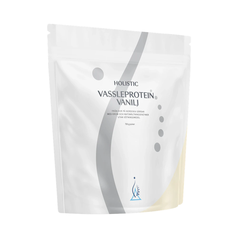 Holistic Vassleprotein, Vanilj proteinpulver 750 g