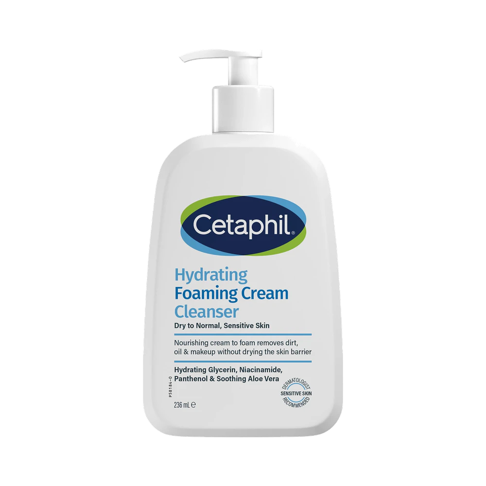 Cetaphil Hydrating Foaming Cream cleanser 236 ml