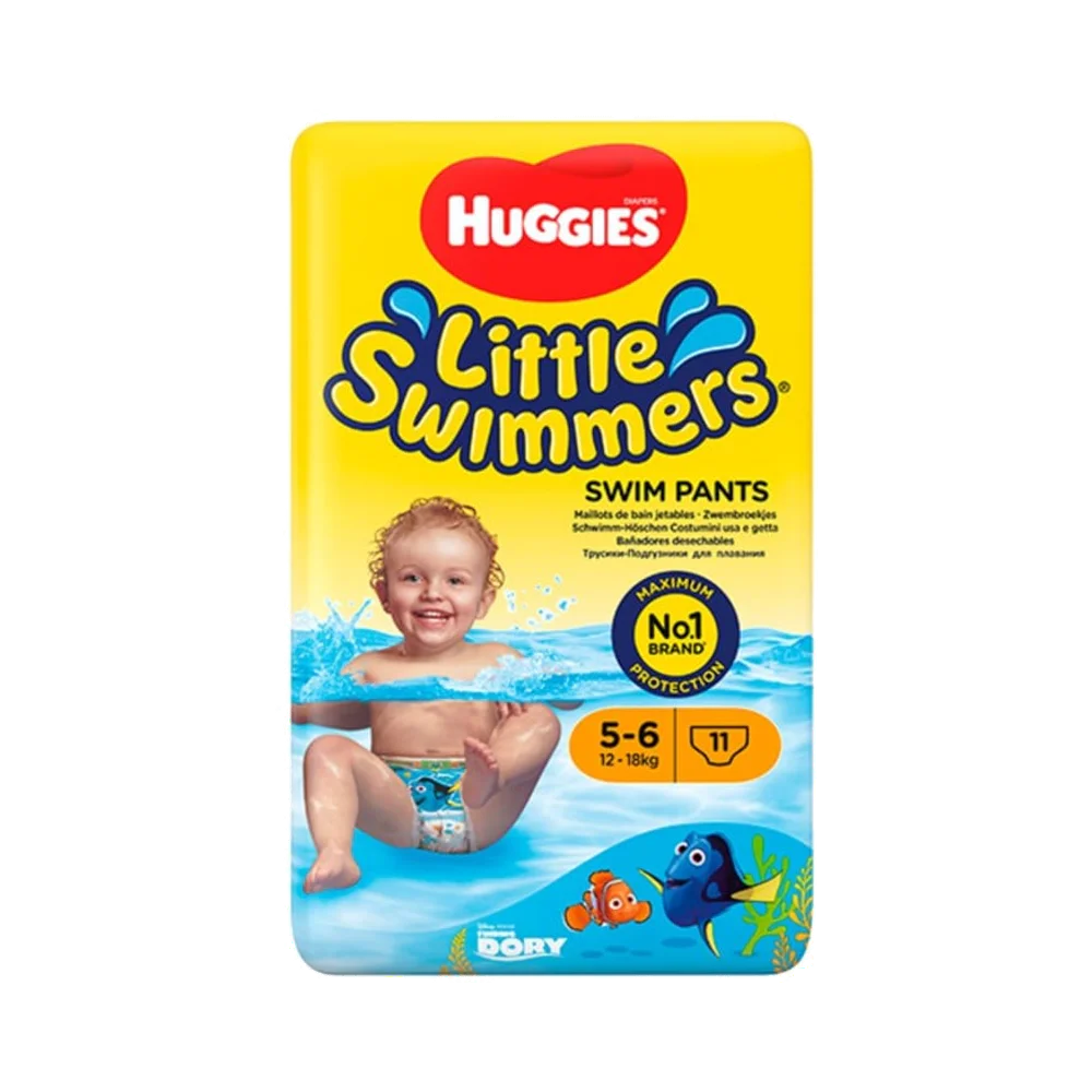 Huggies Little Swimmers 5-6 12-18 kg badblöjor 11 st