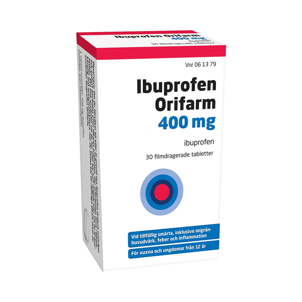 Orifarm Ibuprofen 400 mg filmdragerad tablett 30 st