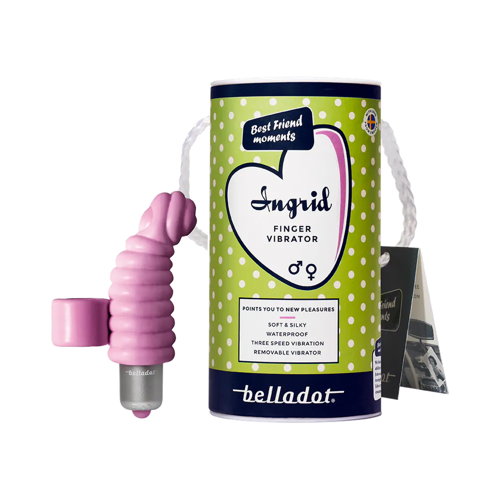 Belladot Ingrid rosa fingervibrator 1 st
