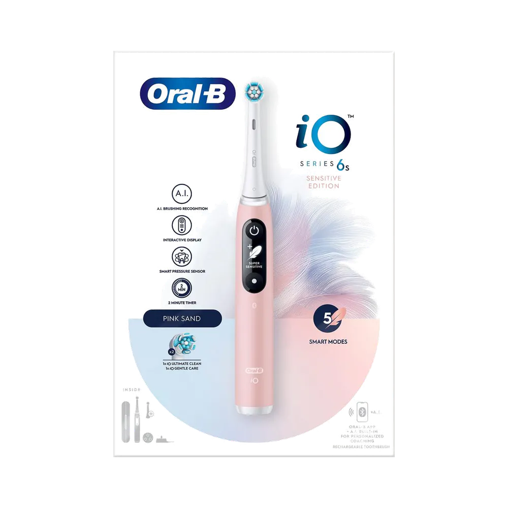 Oral-B iO6S Pink Sand Sensitive eltandborste 1 st