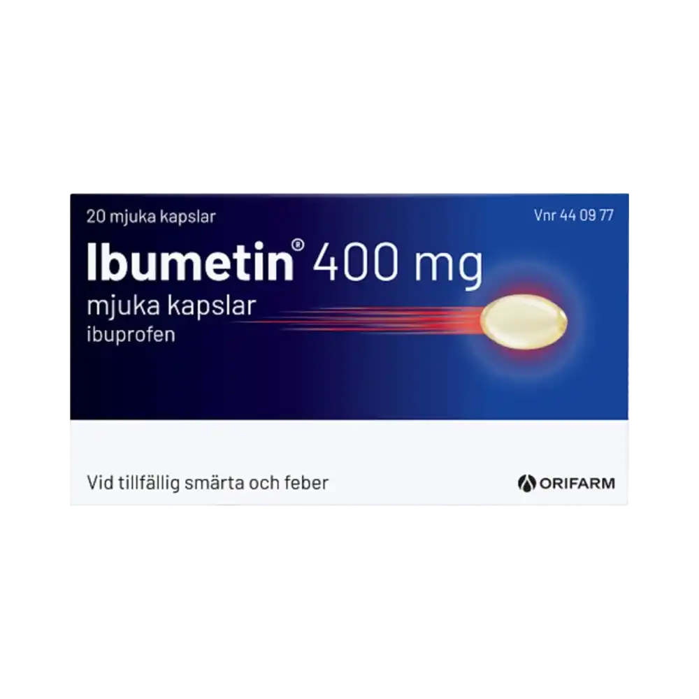 Ibumetin 400 mg 20 mjuka kapslar