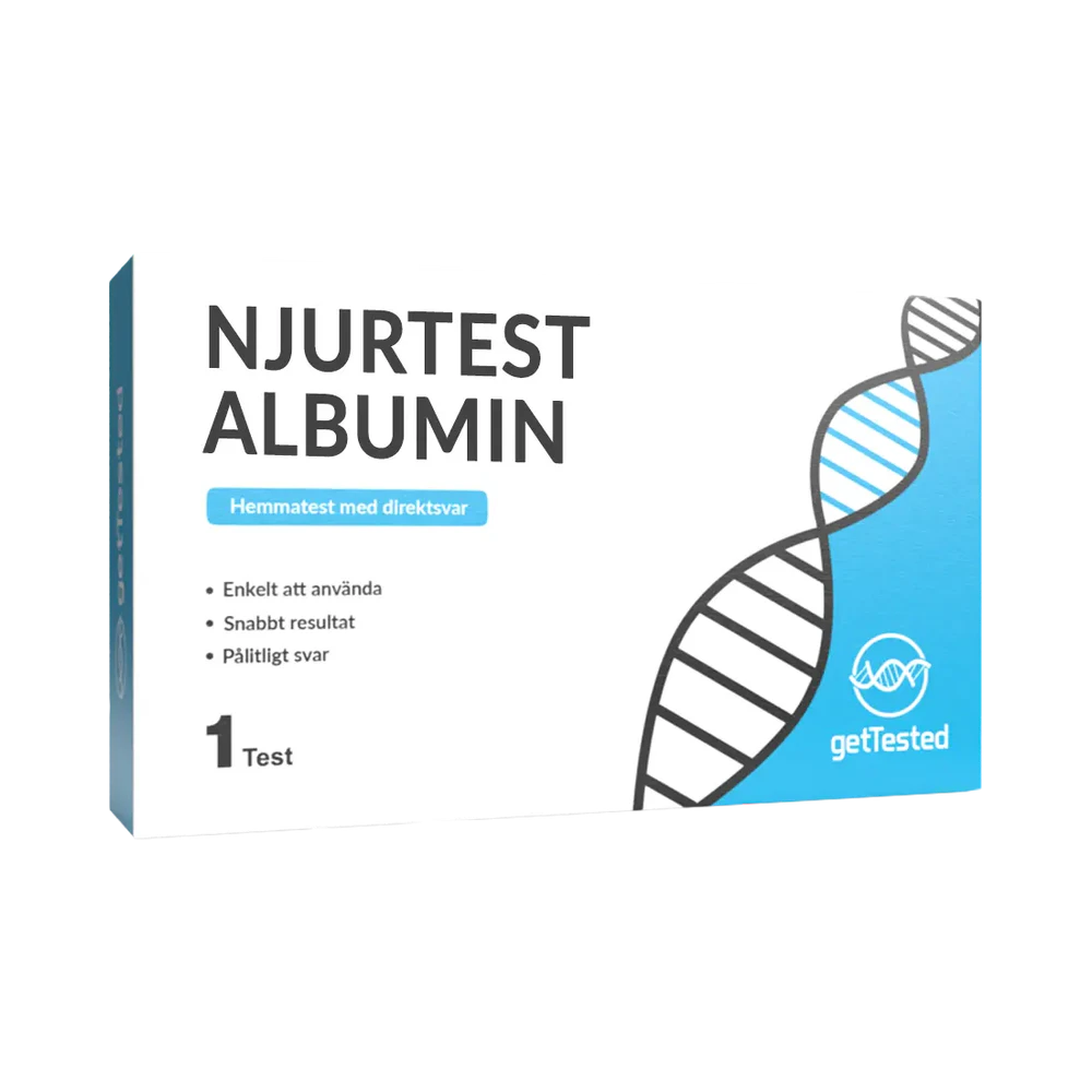 GetTested Njurtest Albumin urinsnabbtest 1 st