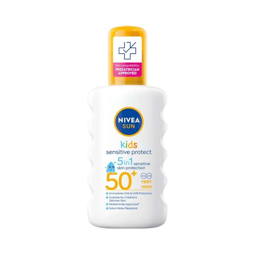 NIVEA SUN Solskydd barn Kids Sensitive Protect & Play SPF50+ spray 200 ml