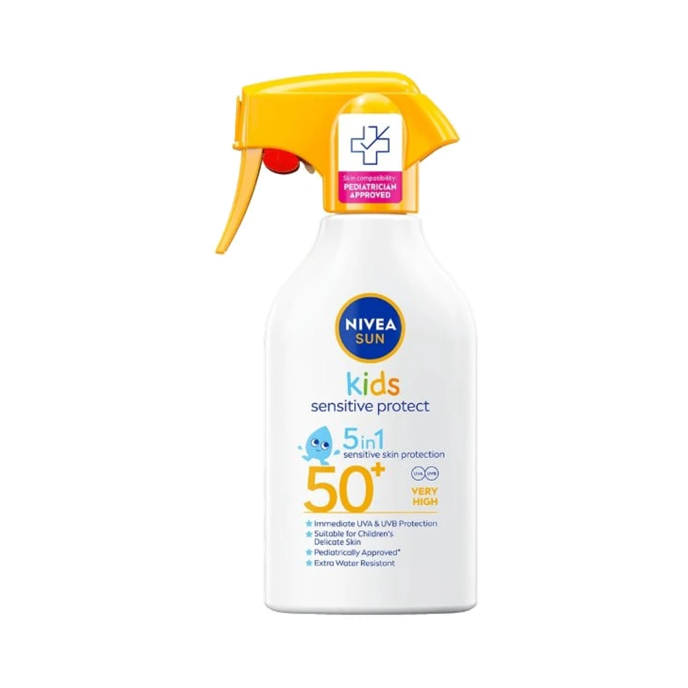 NIVEA Kids Sensitive Protect Sun Trigger SPF 50+ spray 250 ml
