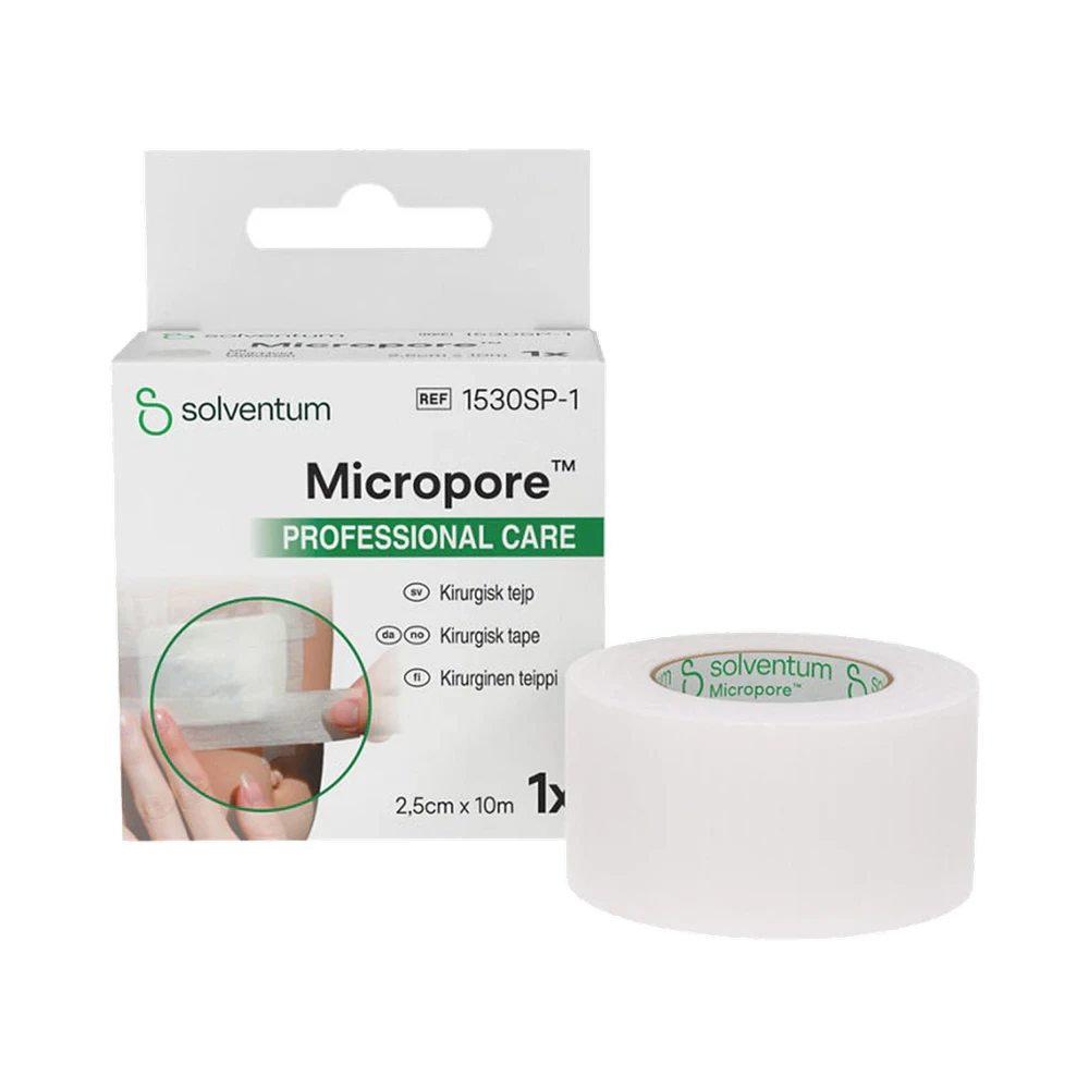 Micropore Kirurgisk vit Refill tejp 2,5 cm x 10 m
