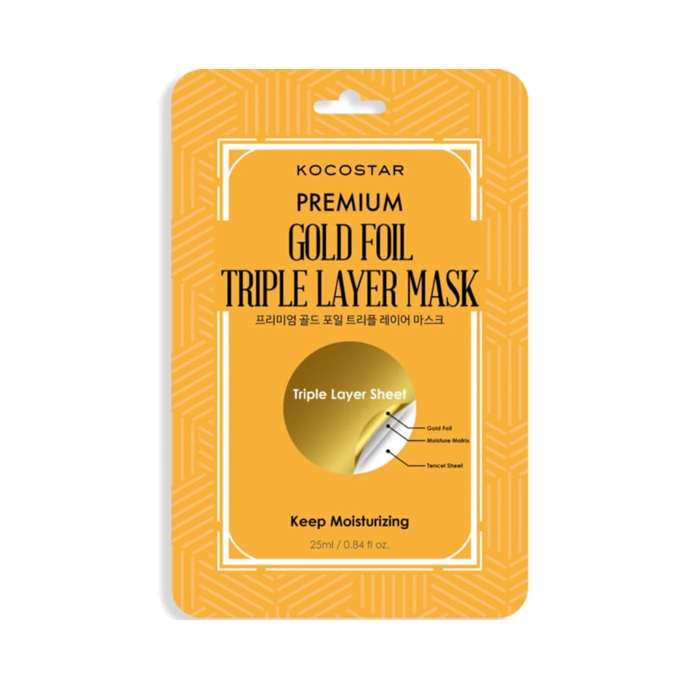 Kocostar Premium Gold Foil Triple Layer ansiktsmask 1 st
