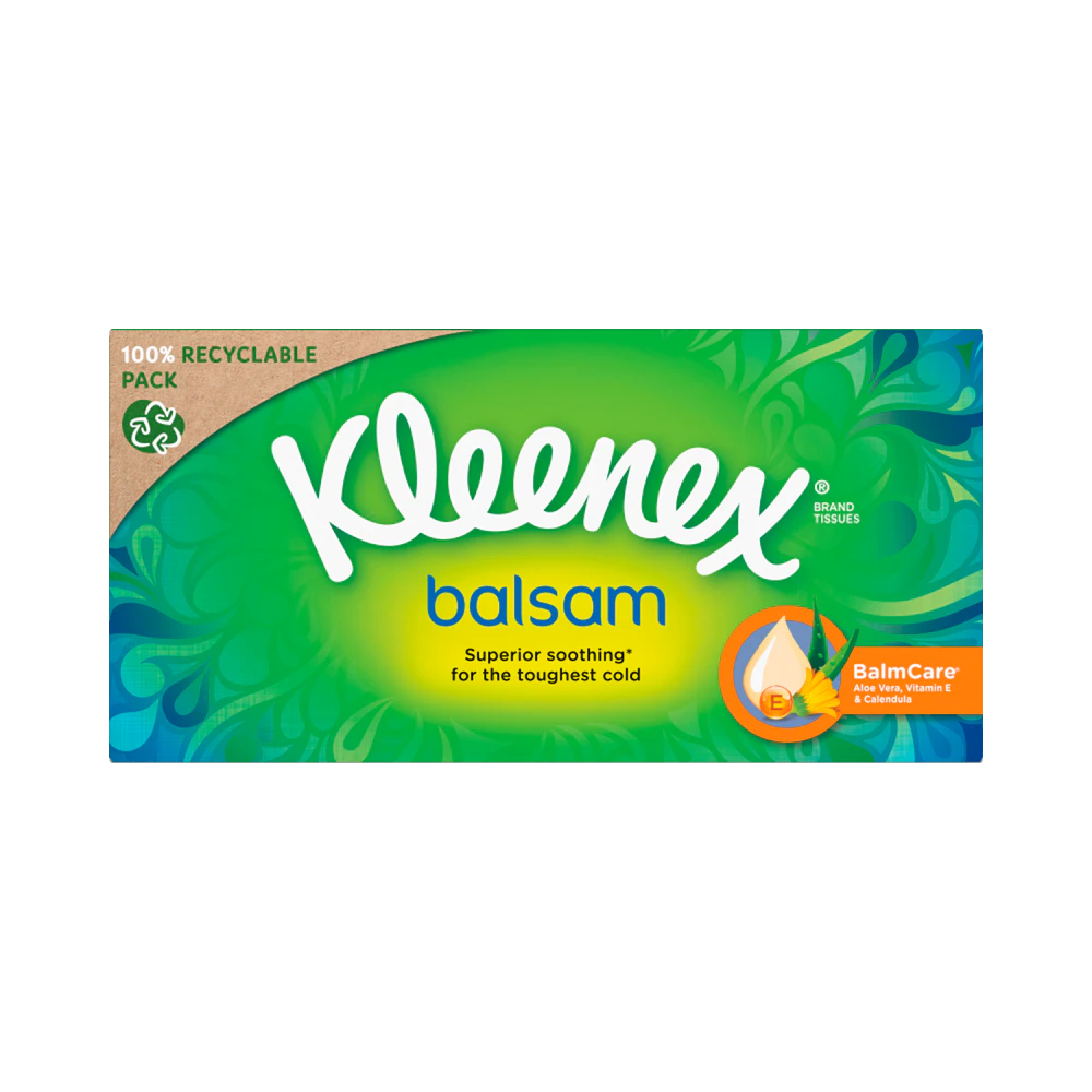 Kleenex Balsam Box näsdukar 64 ark