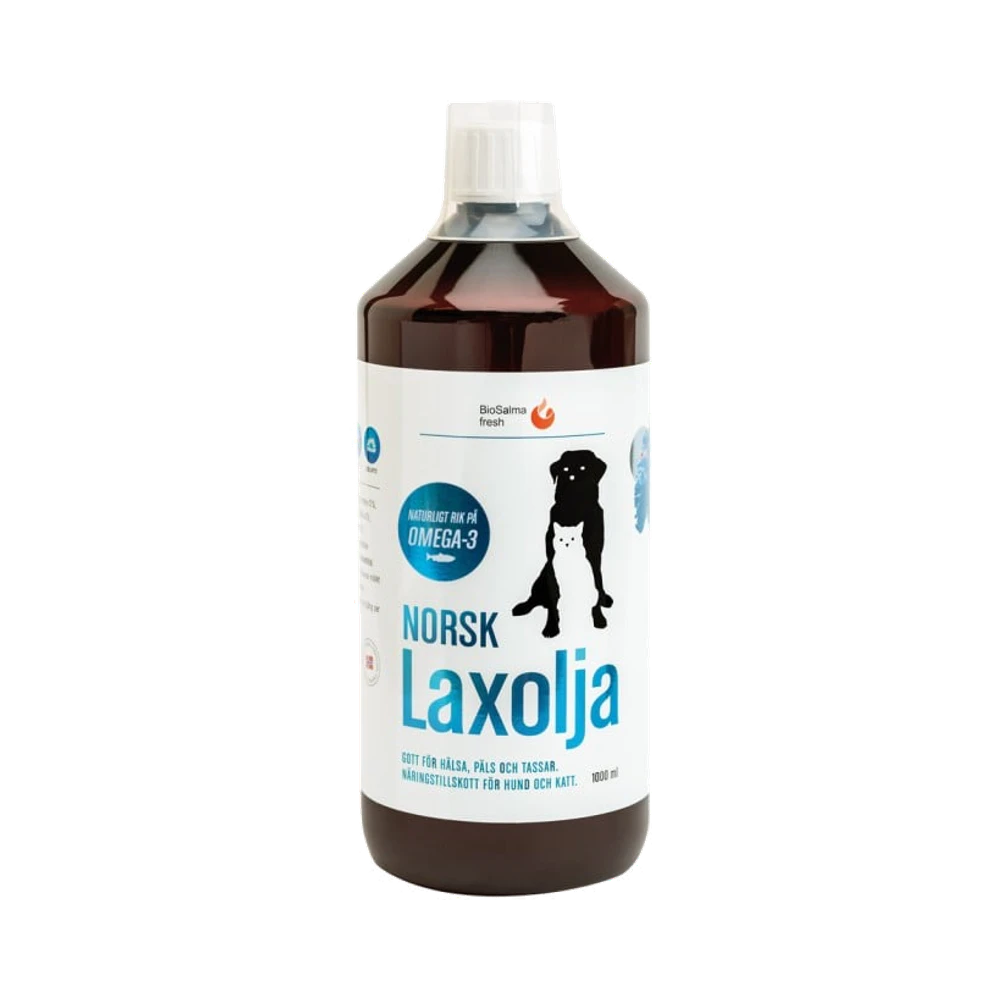 BioSalma Norsk för Hund och Katt laxolja 1000 ml