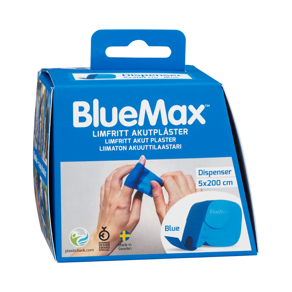 BlueMax-II Dispenser Limfritt akutplåster 5 cm x 200 cm 1 st
