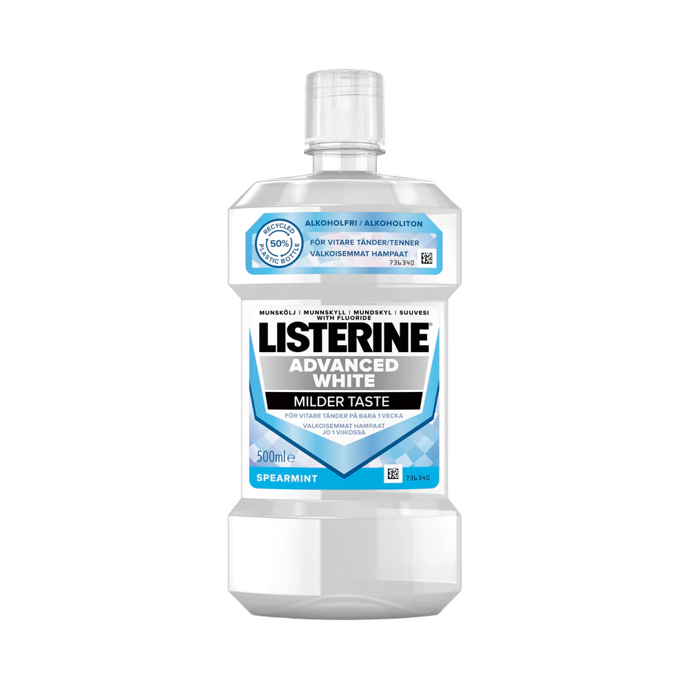 Listerine Advanced White Milder Taste munskölj 500 ml