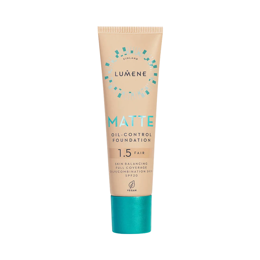 Lumene Matte Oil-Control SPF 20, 1,5 Fair foundation 30 ml