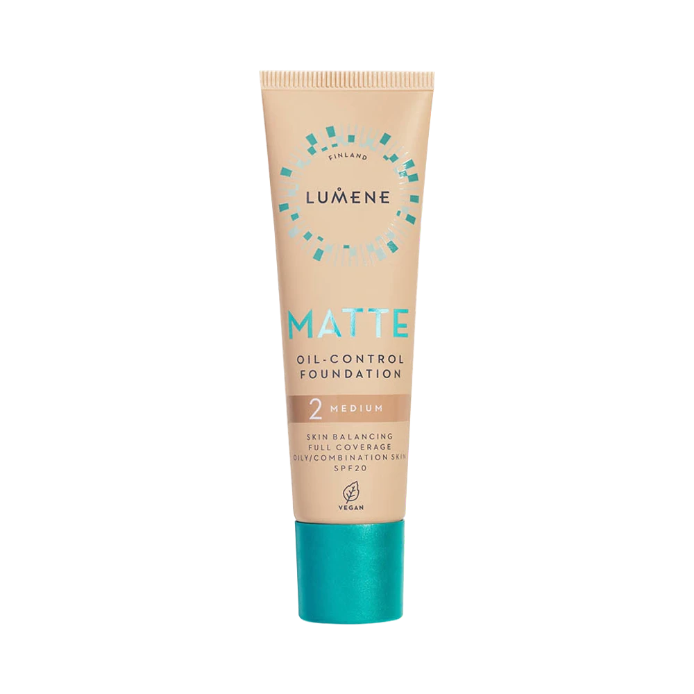 Lumene Matte Oil-Control SPF 20, 2 Medium foundation 30 ml