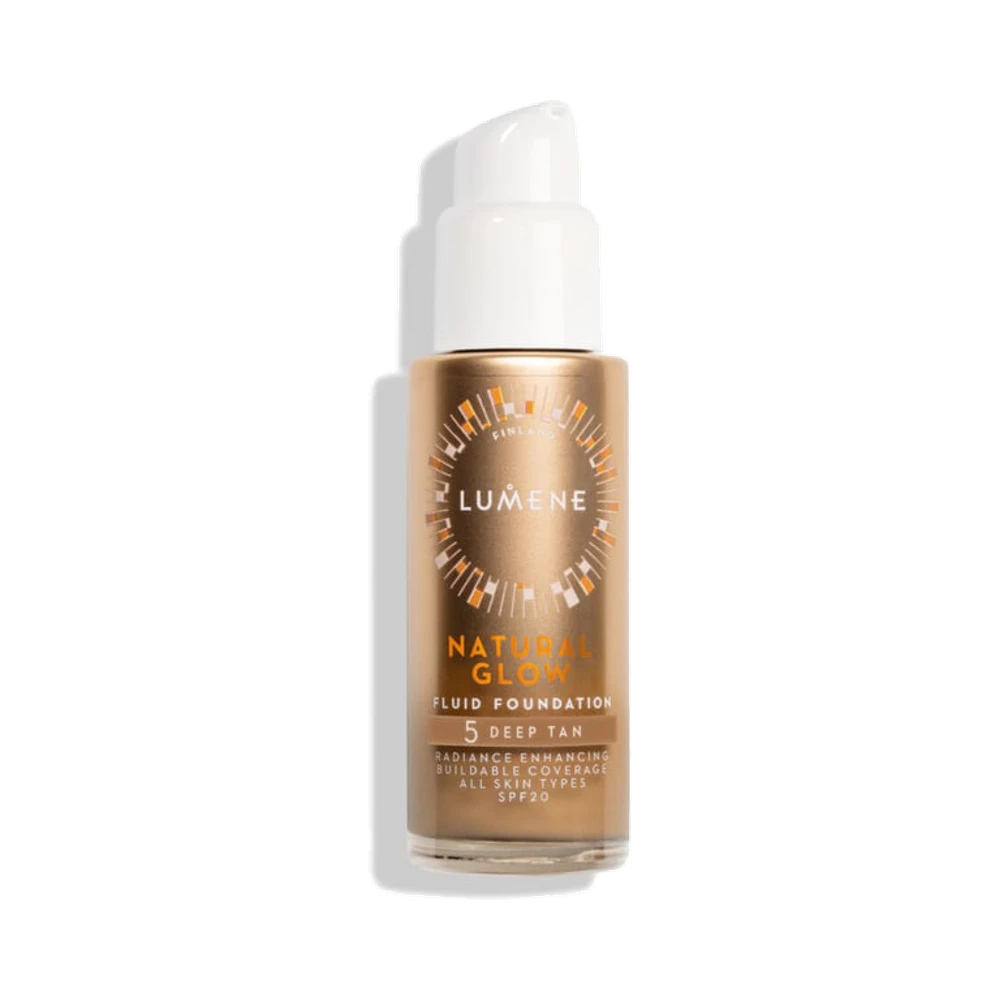 Lumene Natural Glow Fluid SPF20 5 Deep Tan foundation 30 ml