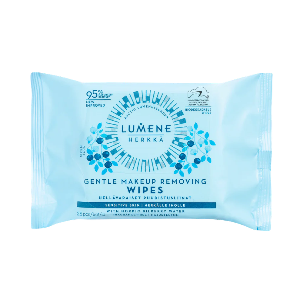 Lumene Herkkä Gentle Makeup Removing wipes 25 st