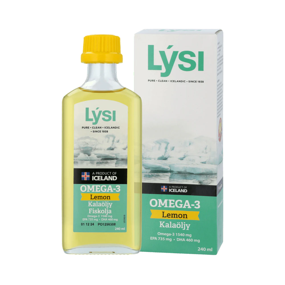 Lysi Omega-3 Lemon fiskolja 240 ml