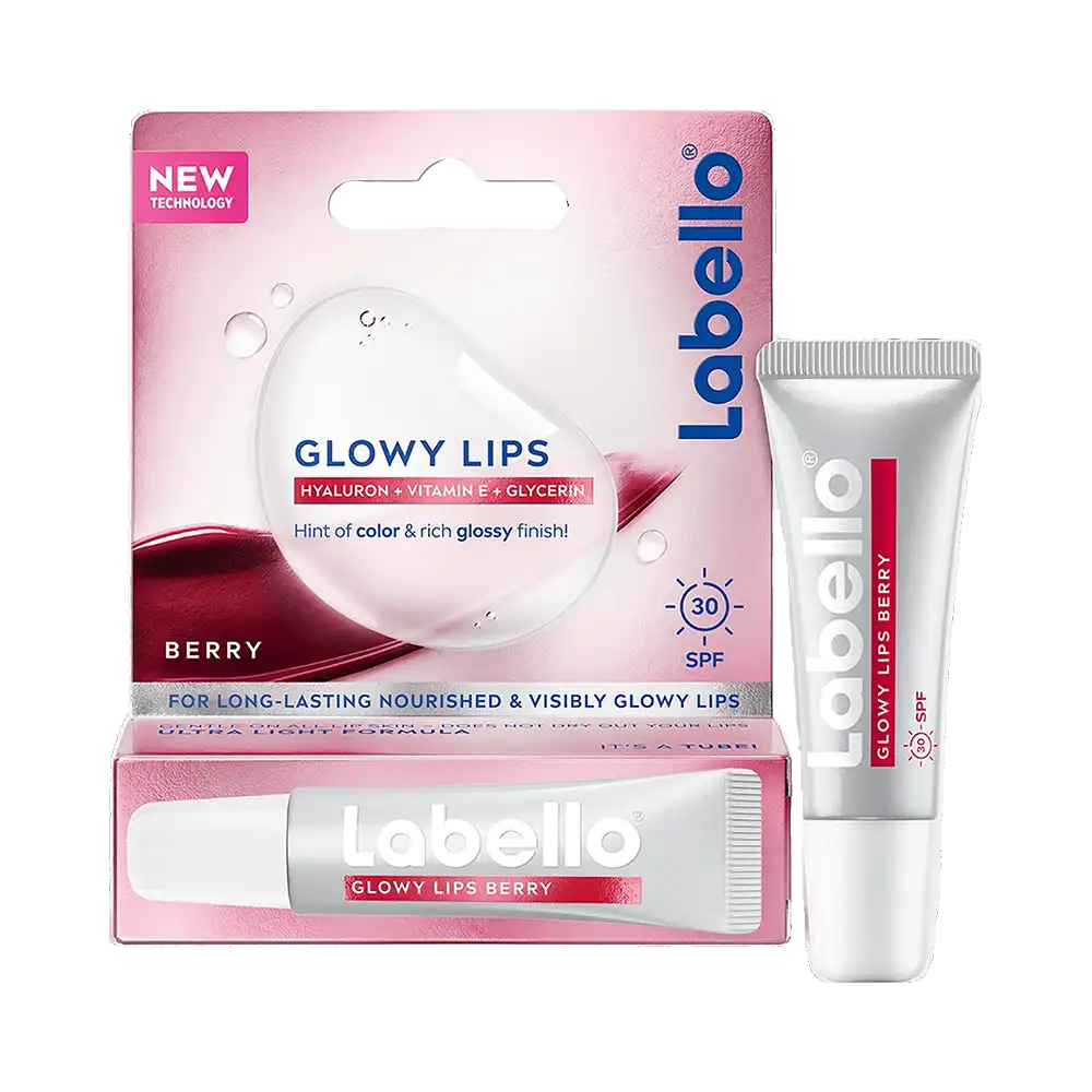 Labello Glowy Lips Berry tinted SPF30 , 10 ml