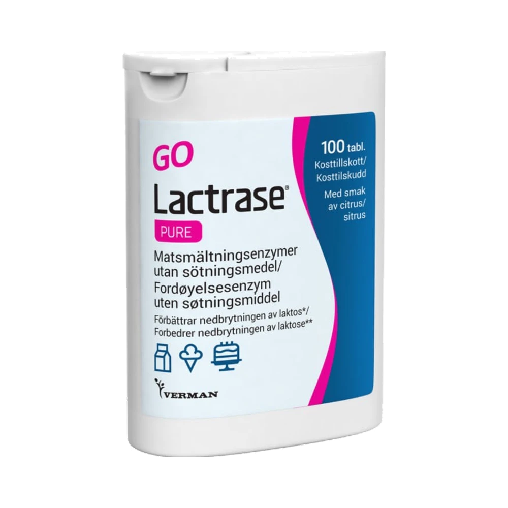 Lactrase Go fodmap 100 tabletter