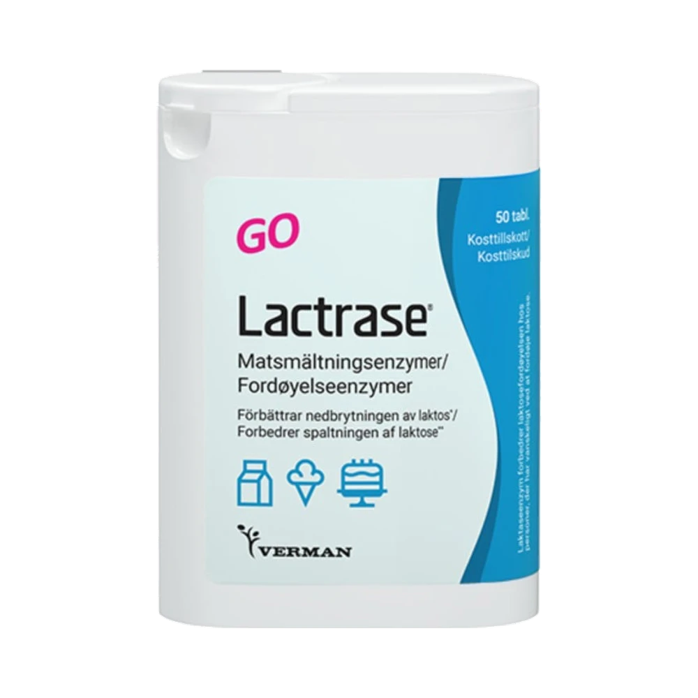 Verman Lactrase GO 50 tabletter