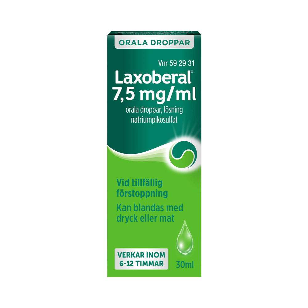 Laxoberal 7,5 mg/ml orala droppar lösning 30 ml