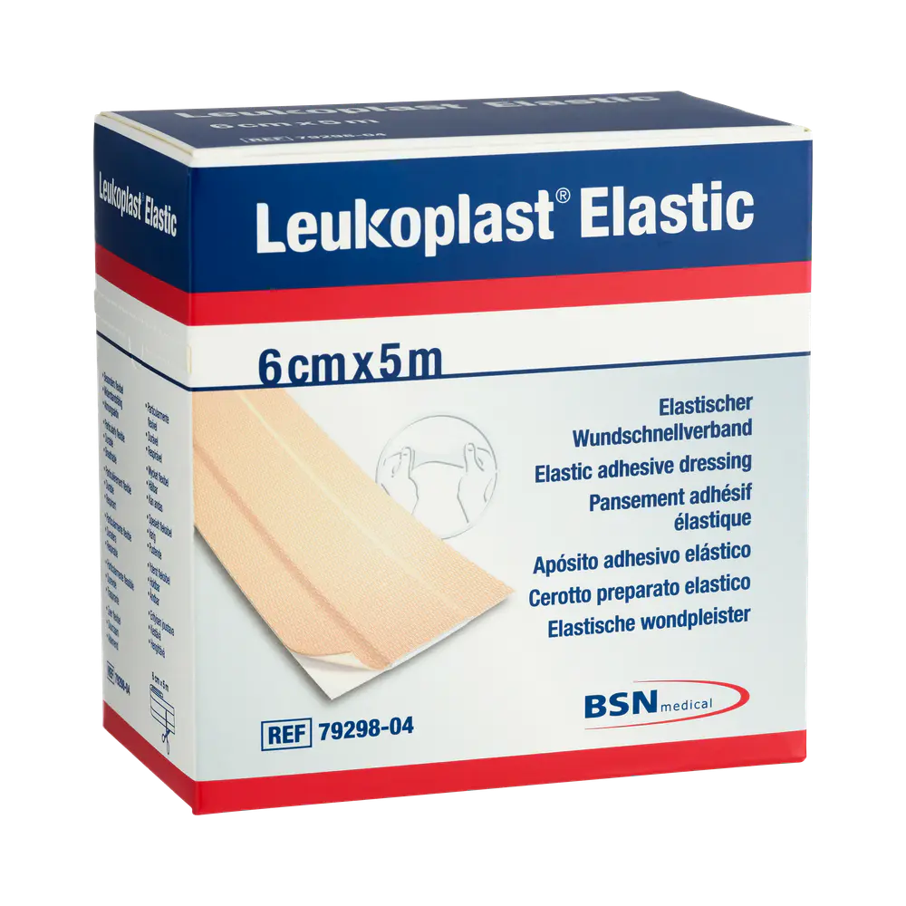 Leukoplast Elastic 6 cm x 5 m plåster 1 st